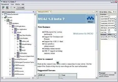 Download web tool or web app MC4J JMX Console