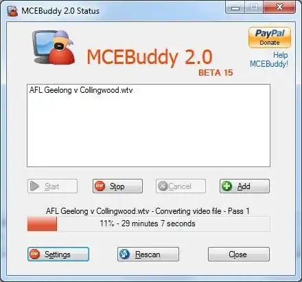 Télécharger l'outil Web ou l'application Web MCEBuddy