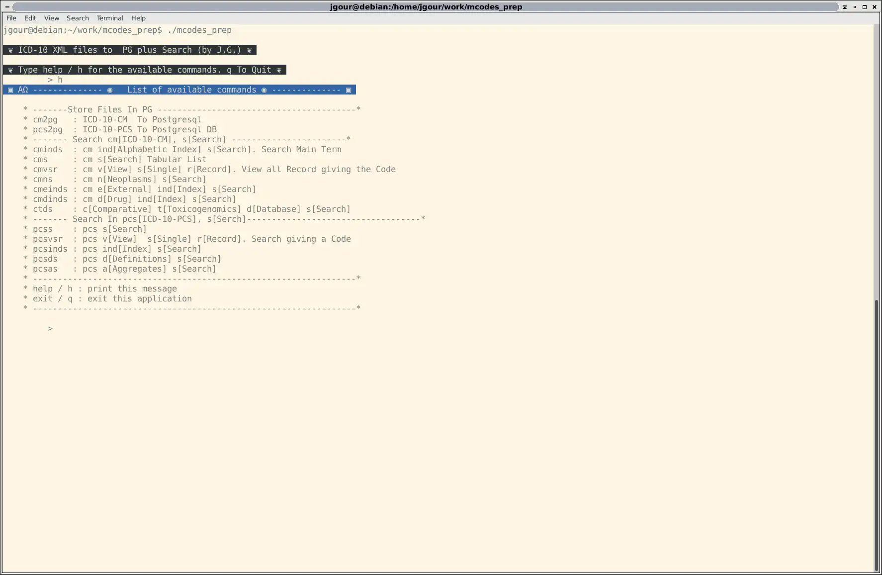 Download webtool of webapp mcodes_prep om online in Linux te draaien