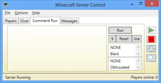 Download web tool or web app MC Server Controller to run in Windows online over Linux online