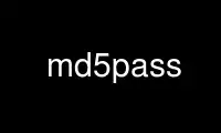 Execute md5pass no provedor de hospedagem gratuita OnWorks no Ubuntu Online, Fedora Online, emulador online do Windows ou emulador online do MAC OS