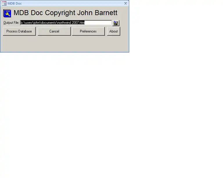 Download web tool or web app MDB Doc