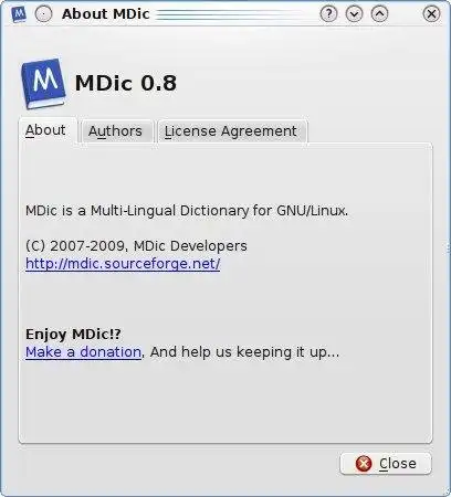 ດາວໂຫຼດເຄື່ອງມືເວັບ ຫຼື web app Mdic Dictionary