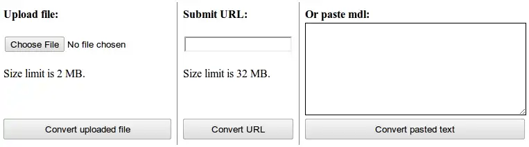 Mag-download ng web tool o web app MDL2SBML