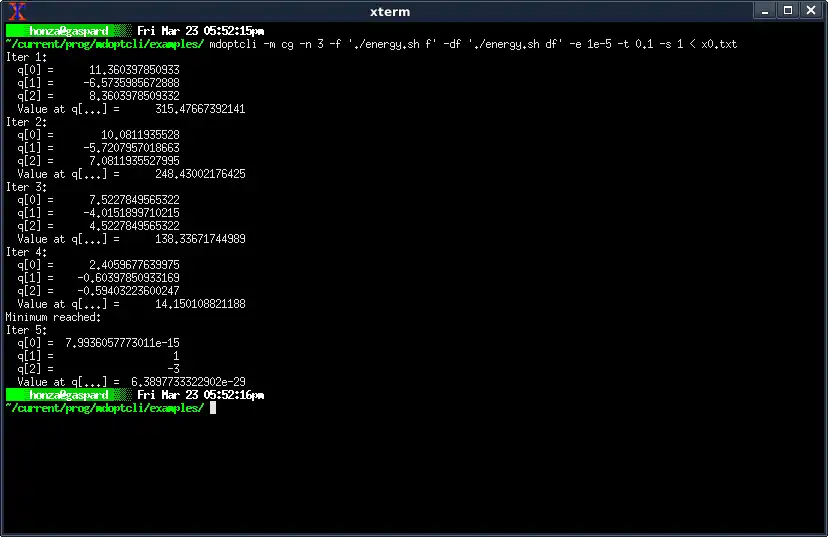 Download web tool or web app mdoptcli to run in Linux online