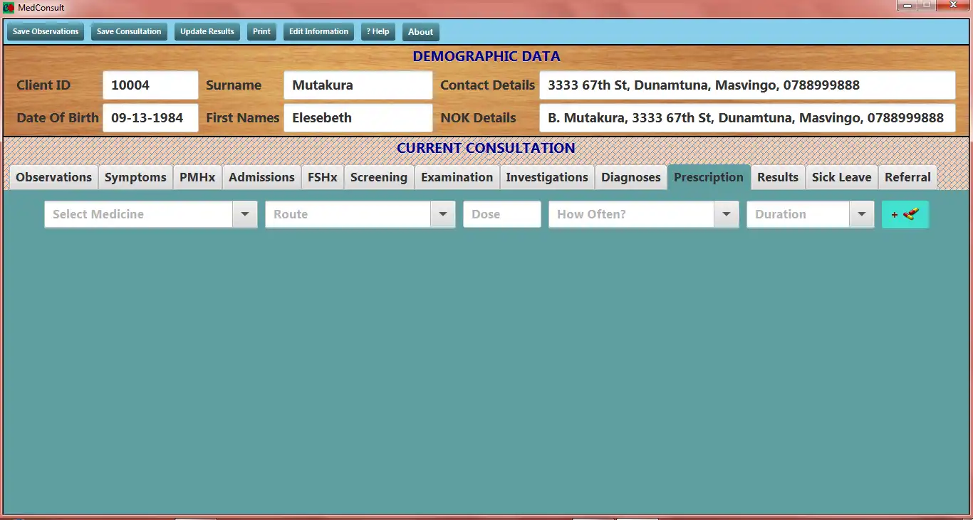 Descargue la herramienta web o la aplicación web MedConsult