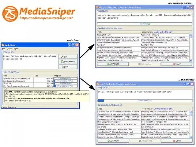 قم بتنزيل أداة الويب أو تطبيق الويب MediaSniper