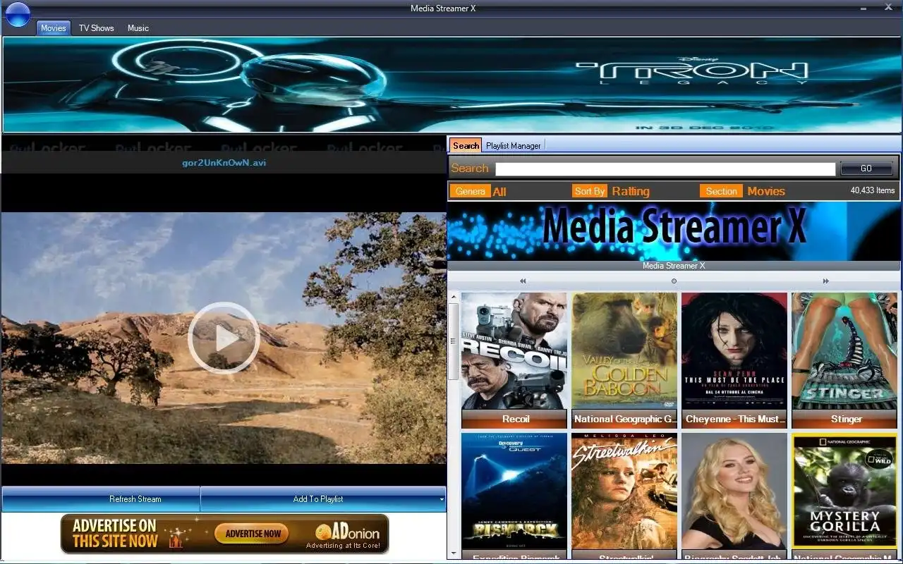 Download web tool or web app Media Streamer X