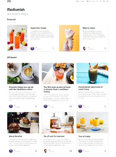 ดาวน์โหลดเครื่องมือเว็บหรือเว็บแอป Mediumish - Jekyll Theme