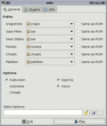 Download web tool or web app mednafen front end to run in Linux online