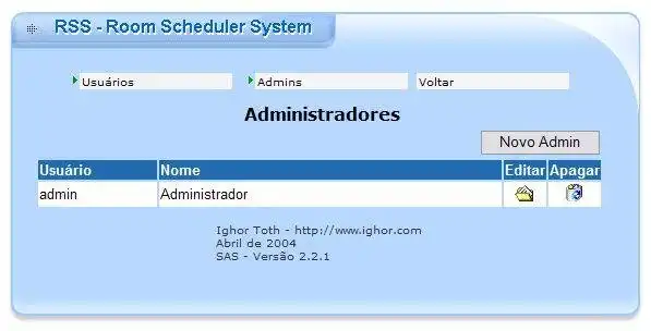 Download web tool or web app Meeting Room Scheduler System