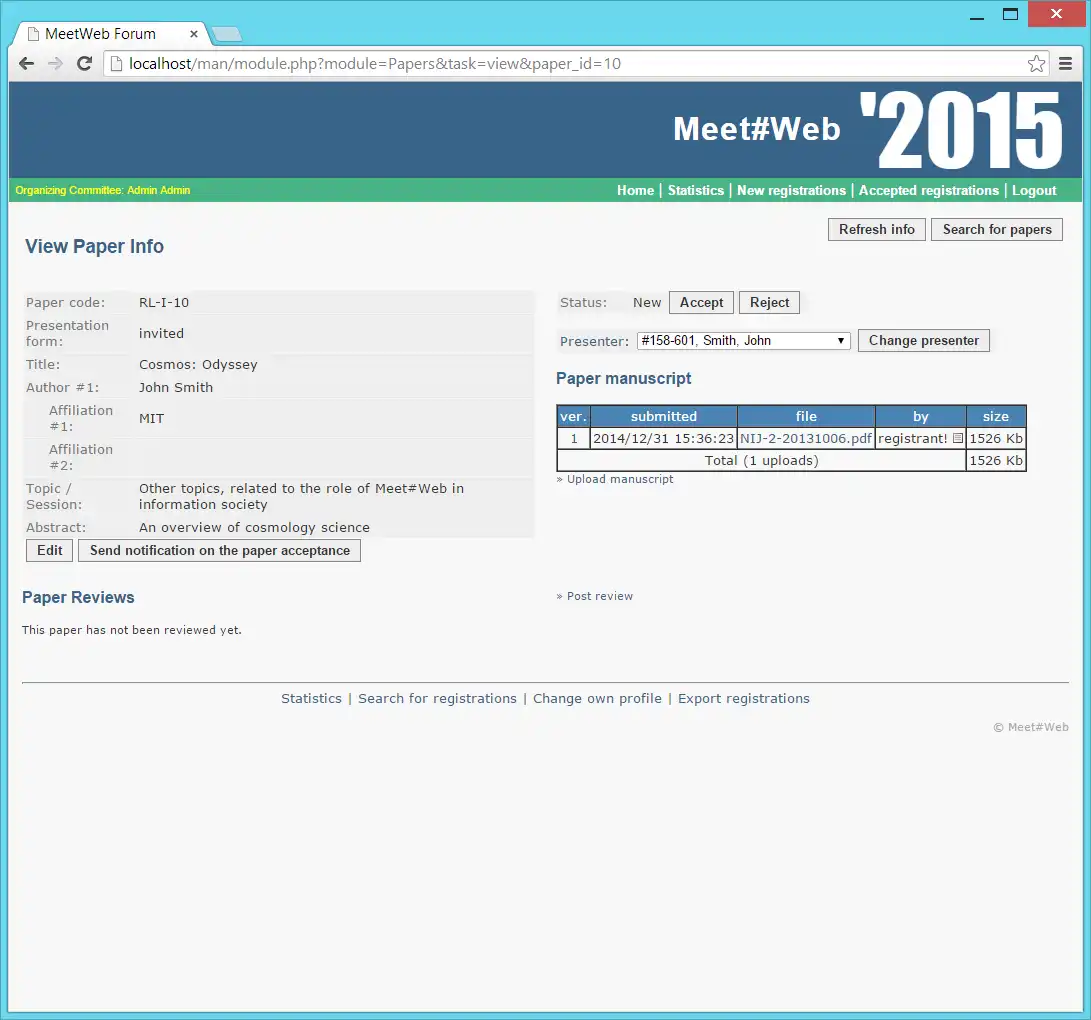 Mag-download ng web tool o web app Meet#Web - Portal para sa Meeting Organizers