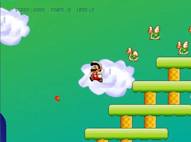 قم بتنزيل أداة الويب أو تطبيق الويب Mega Mario للتشغيل في Windows عبر الإنترنت عبر Linux عبر الإنترنت