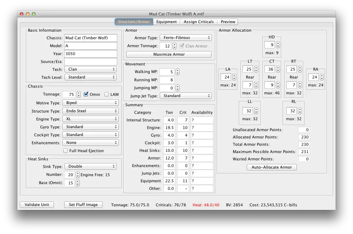 Download web tool or web app MegaMekLab