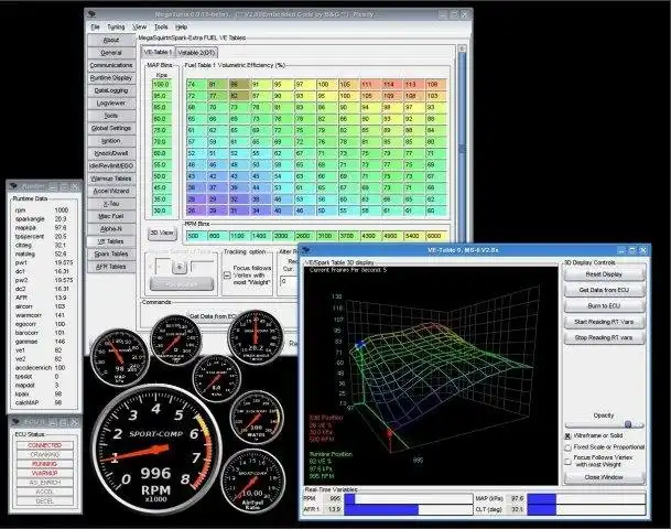 Descargue la herramienta web o la aplicación web MegaTunix Tuning Software