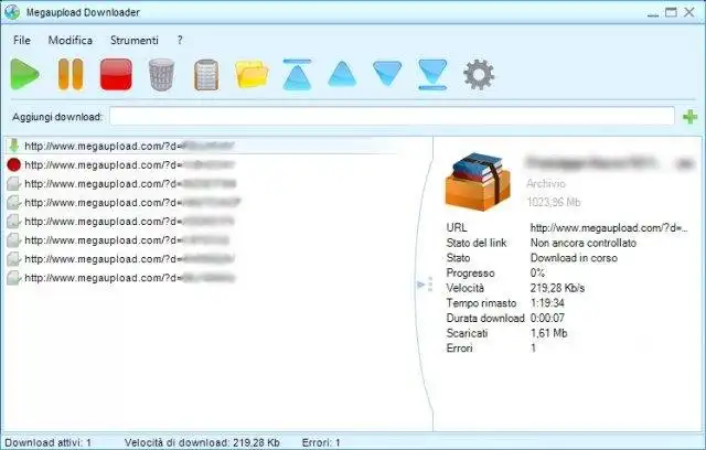 Descargue la herramienta web o la aplicación web Megaupload Downloader