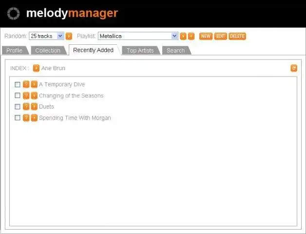 Web aracını veya web uygulamasını indirin Melody Manager