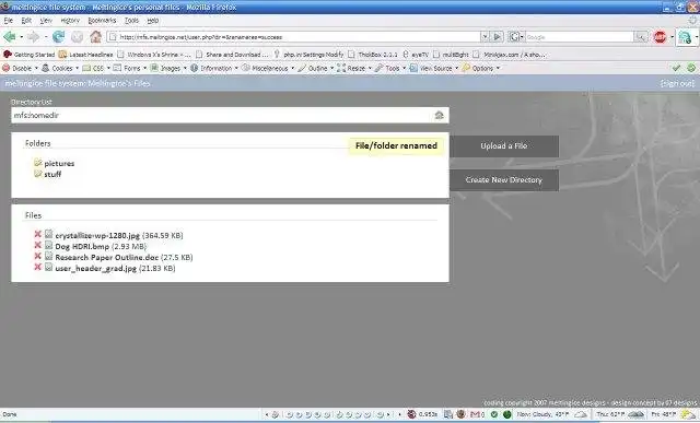 Download web tool or web app meltingice file system