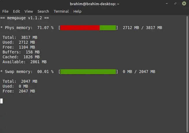 Download web tool or web app memgauge