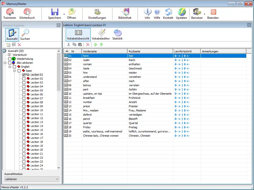 Download web tool or web app MemoryMaster-Project