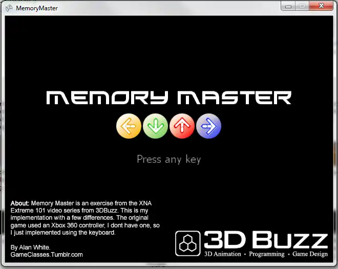 Download web tool or web app MemoryMaster