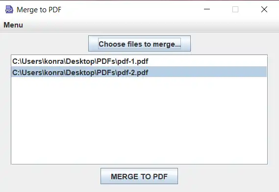 قم بتنزيل أداة الويب أو تطبيق الويب Merge to PDF