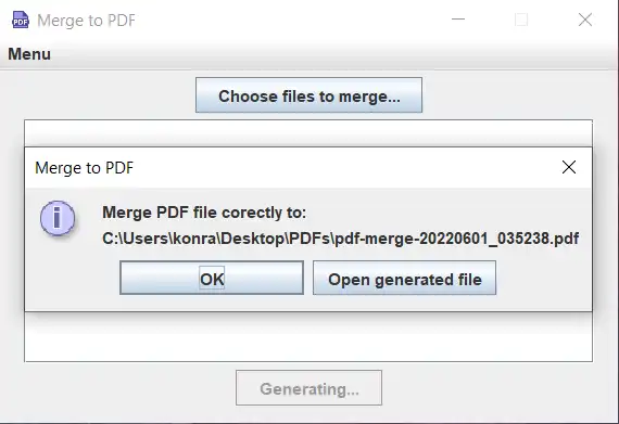 قم بتنزيل أداة الويب أو تطبيق الويب Merge to PDF