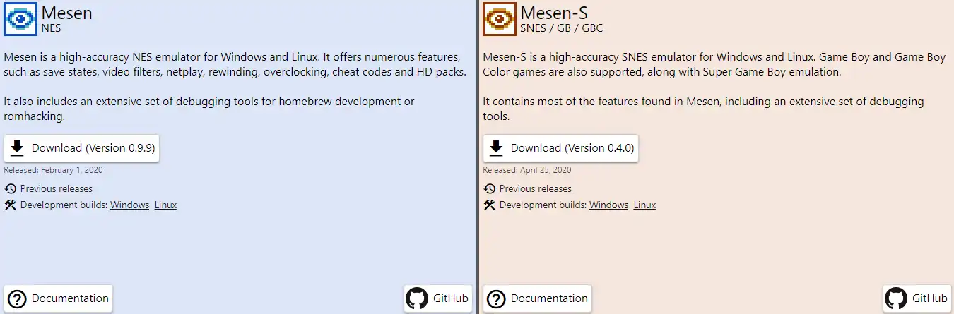 Scarica lo strumento web o l'app web Mesen
