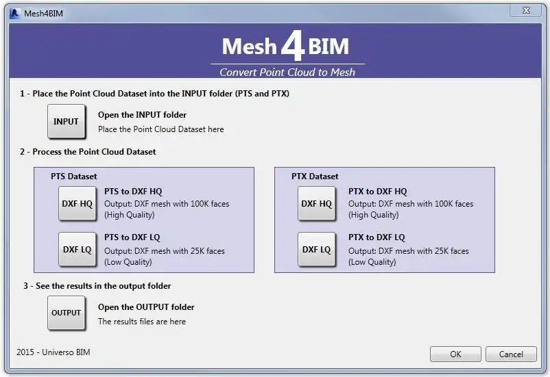 Web ツールまたは Web アプリ Mesh4BIM をダウンロード