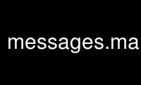 উবুন্টু অনলাইন, ফেডোরা অনলাইন, উইন্ডোজ অনলাইন এমুলেটর বা MAC OS অনলাইন এমুলেটরের মাধ্যমে OnWorks ফ্রি হোস্টিং প্রদানকারীতে messages.mailutils চালান