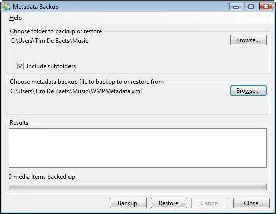 Mag-download ng web tool o web app Metadata Backup