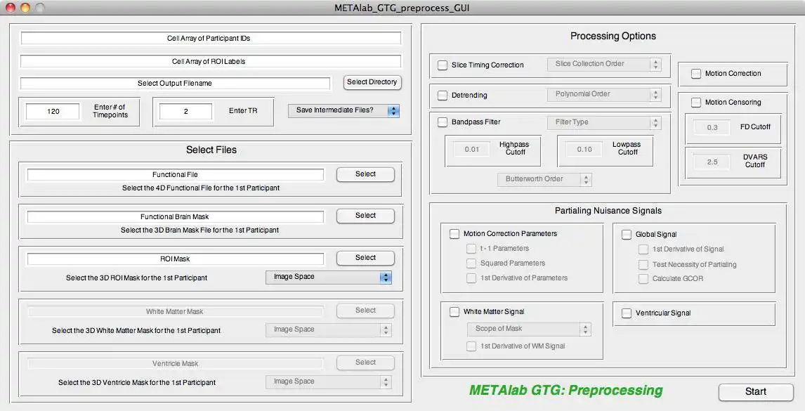 Unduh alat web atau aplikasi web METAlab GTG untuk dijalankan di Windows online melalui Linux online