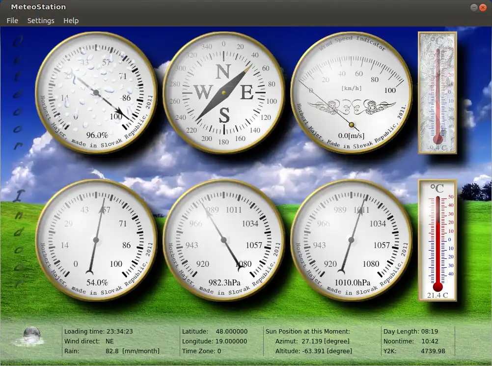 הורד כלי אינטרנט או אפליקציית אינטרנט MeteoStationNM