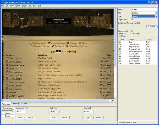 Download web tool or web app Metis - The Open Source Runescape Client to run in Linux online