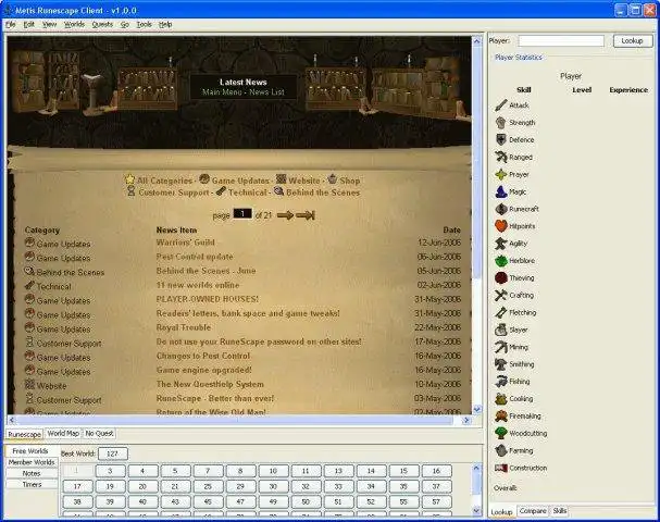 Download web tool or web app Metis - The Open Source Runescape Client to run in Linux online