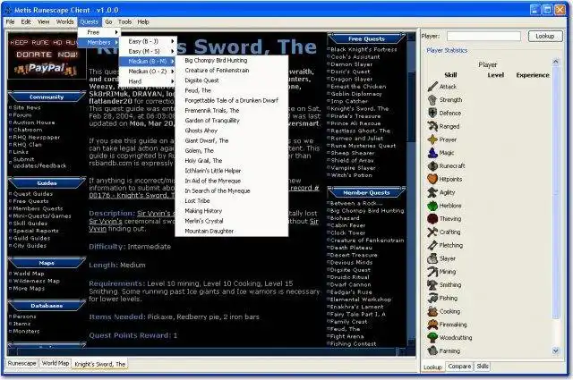 Download web tool or web app Metis - The Open Source Runescape Client to run in Windows online over Linux online