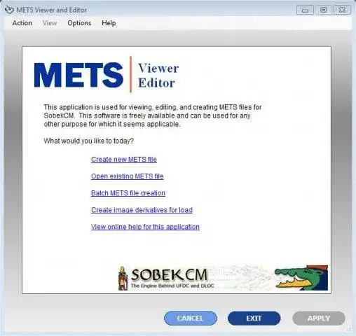 Download web tool or web app METS Editor (SobekCM)