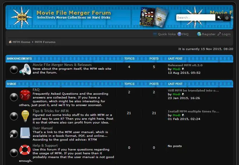 Unduh alat web atau aplikasi web MFM-Forum-Style untuk dijalankan di Windows online melalui Linux online