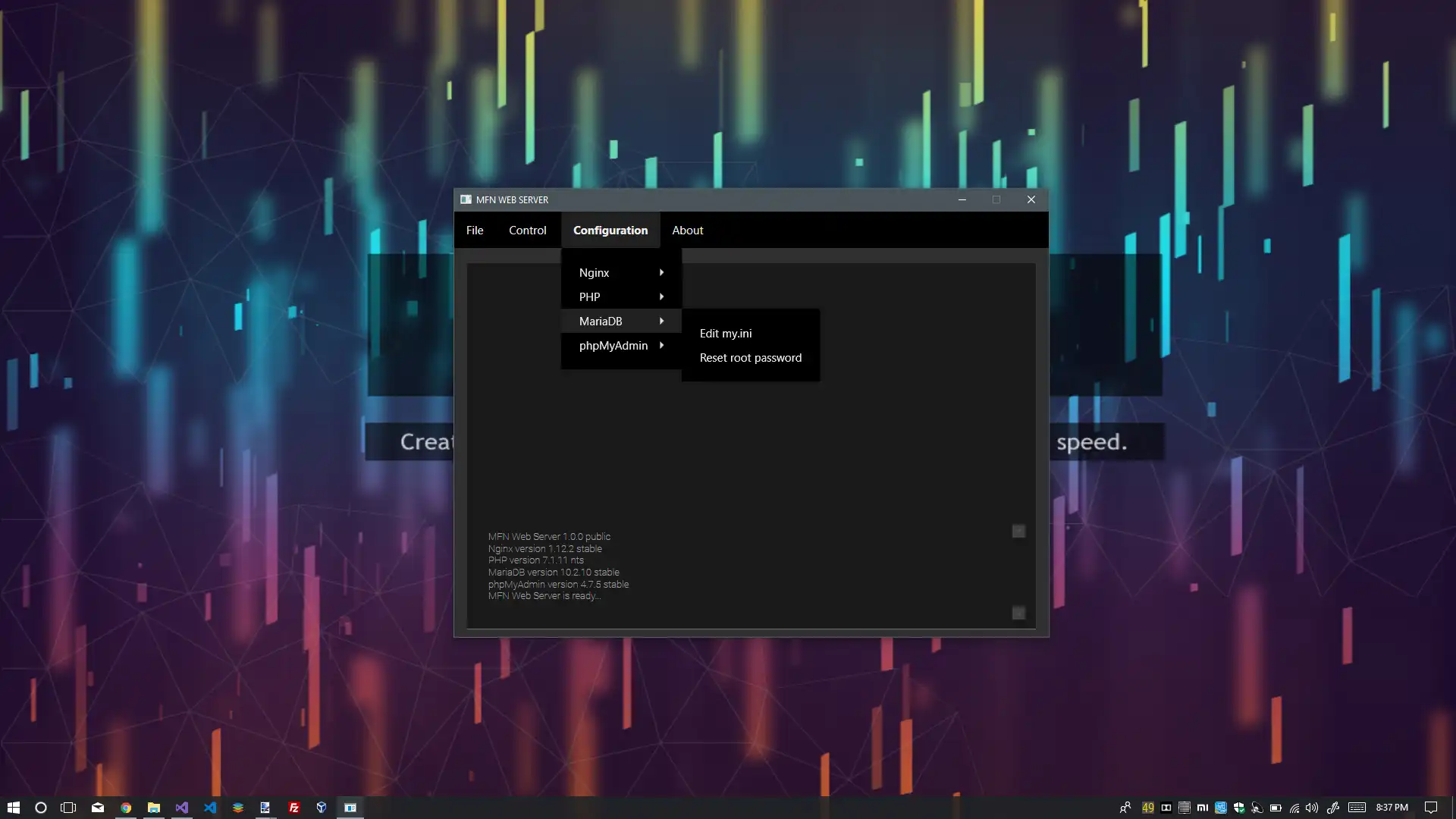 Download web tool or web app MFN Web Server