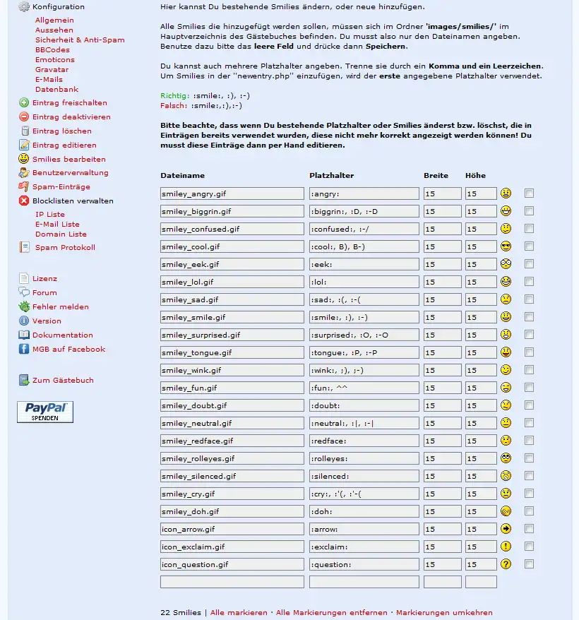 قم بتنزيل أداة الويب أو تطبيق الويب MGB OpenSource Guestbook