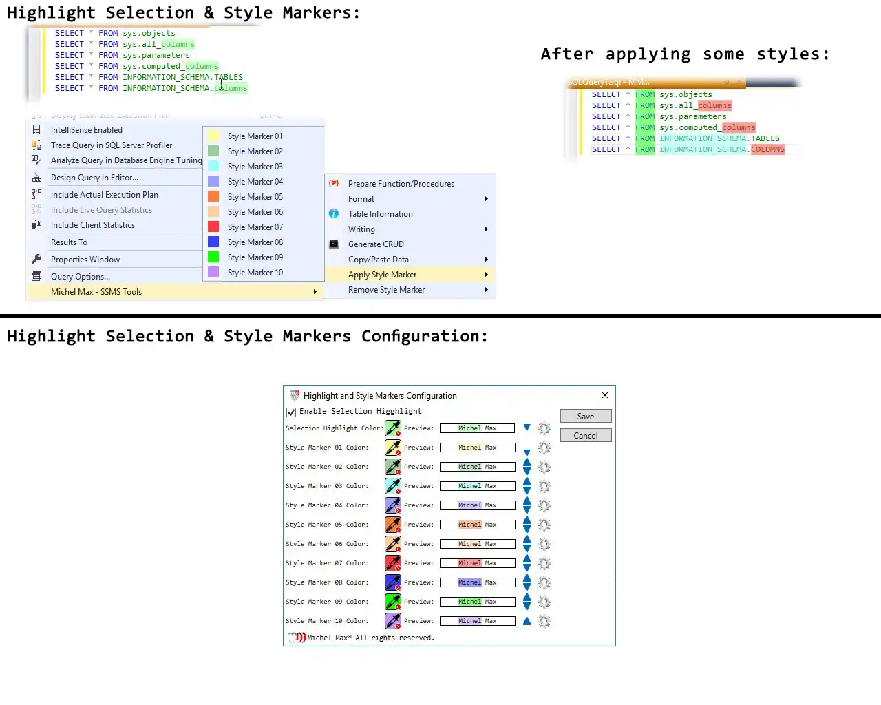 Download web tool or web app Michel Max - SSMS Tools 2014