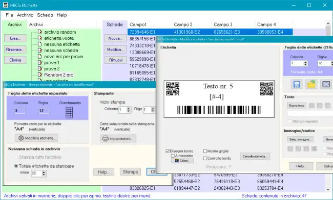 Téléchargez l'outil web ou l'application web MiCla Gestione etichette