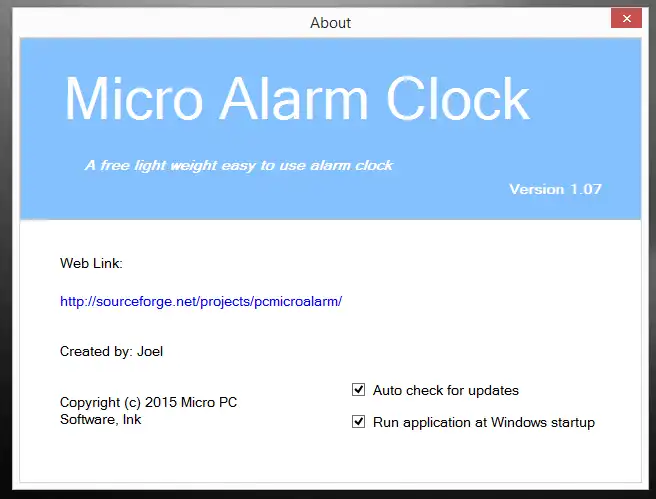 Download web tool or web app Micro Alarm Clock