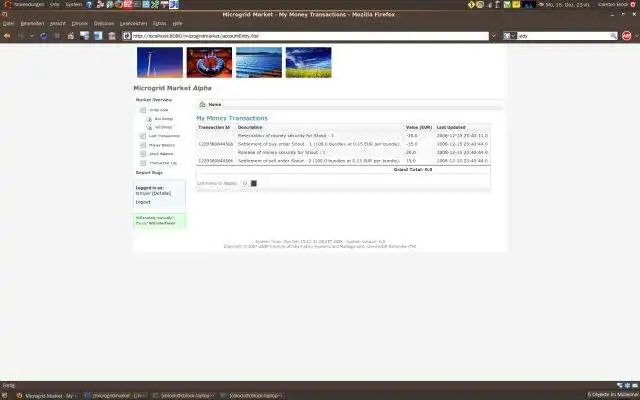 Download de webtool of webapp Microgrid Market om in Windows online via Linux online te draaien