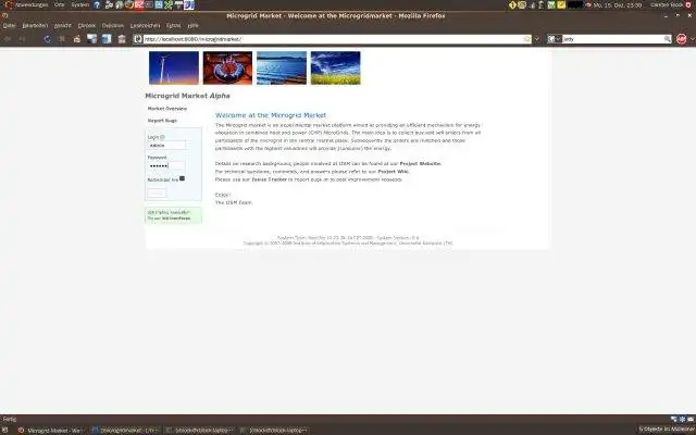 Muat turun alat web atau aplikasi web Microgrid Market untuk dijalankan dalam Windows dalam talian melalui Linux dalam talian