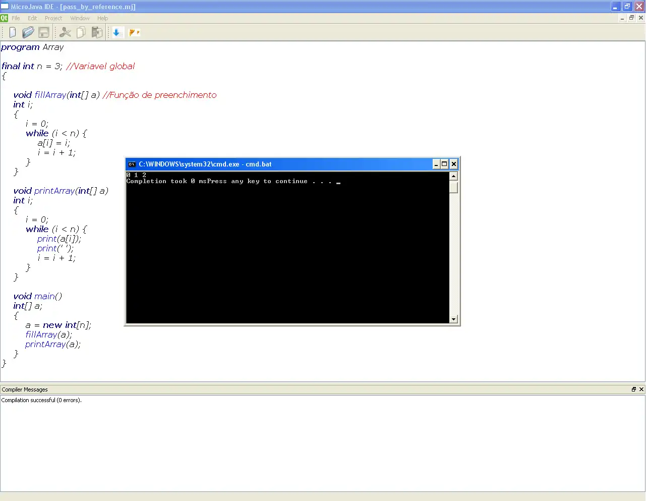 Download web tool or web app MicroJava Compiler and IDE