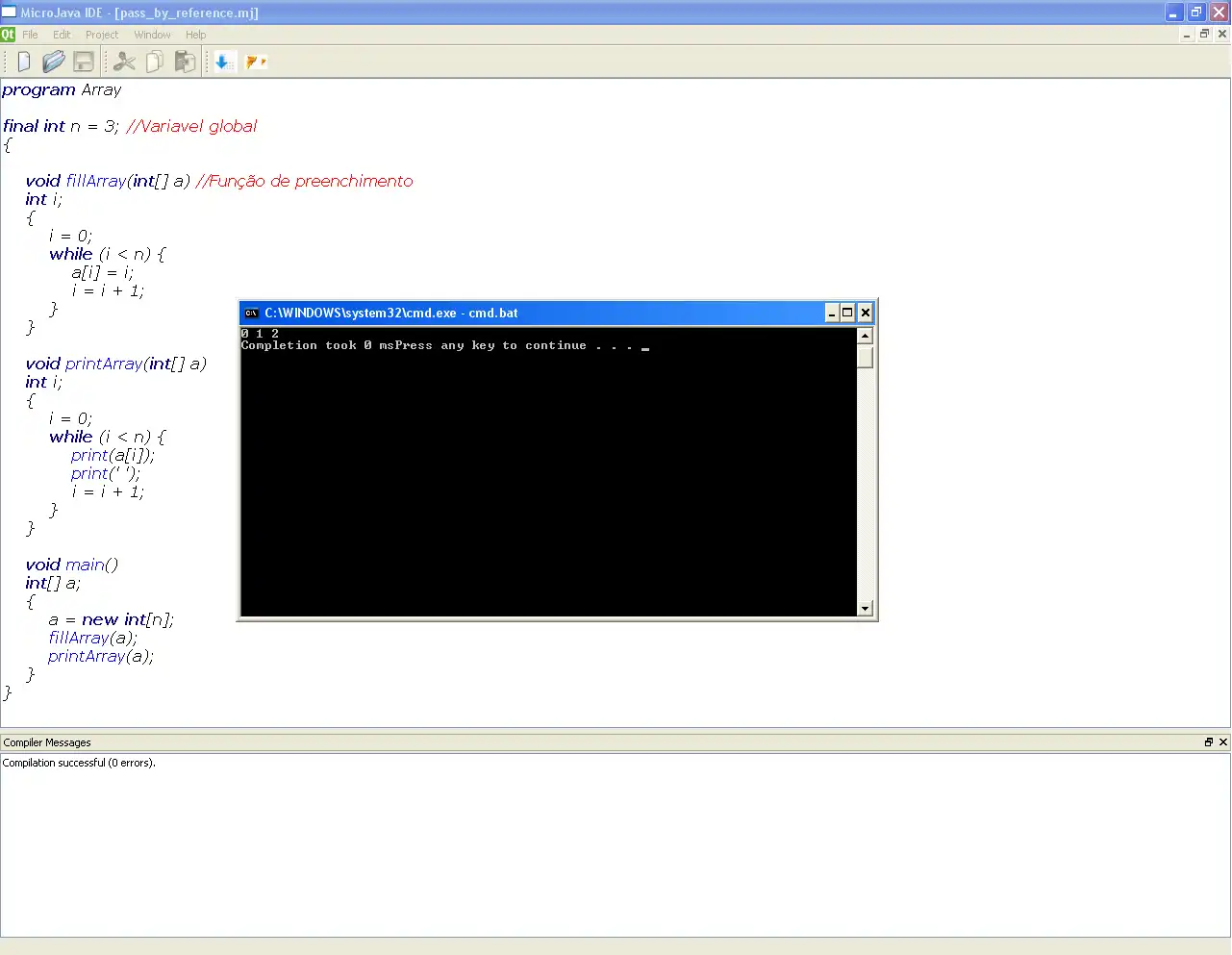 ดาวน์โหลดเครื่องมือเว็บหรือเว็บแอป MicroJava Compiler และ IDE