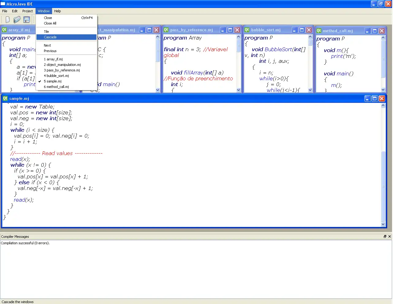 Mag-download ng web tool o web app na MicroJava Compiler at IDE
