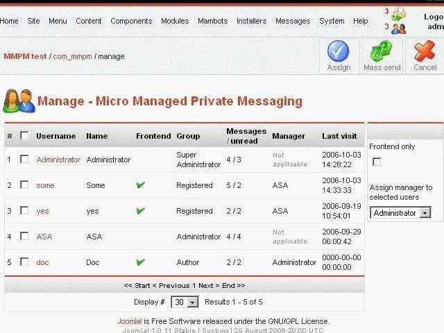 قم بتنزيل أداة الويب أو تطبيق الويب Micro Managed Private Messaging