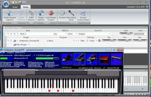 Scarica lo strumento web o l'app web midipiano_chungVSTI